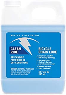 White Lightning Clean Ride - Chain Lube - Squeeze Bottle, 32 Ounce