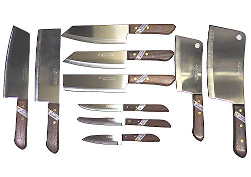 GiveOrBuy Set of 10 Kitchen Chef's Knives Kiwi Thailand Brand ship from GiveOrBuy