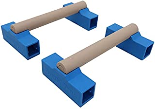 Tumbl Trak Portable Parallette Bars, Blue