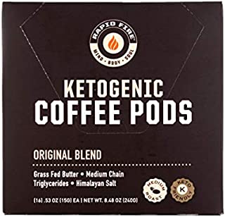 Rapidfire Rapid Fire Ketogenic Keto Coffee Pods