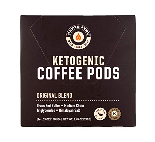 Rapidfire Rapid Fire Ketogenic Keto Coffee Pods