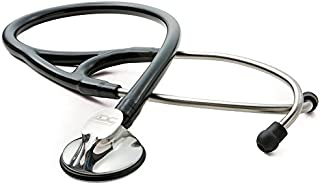 ADC Adscope 600 Platinum Series Cardiology Stethoscope with Tunable AFD Technology, 27 inch Length, Black