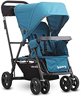 Joovy Caboose Ultralight Graphite Stroller, Sit and Stand, Tandem Stroller, Turquoise