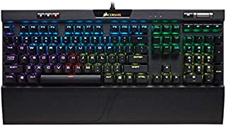 Corsair K70 RGB MK.2 Mechanical Gaming Keyboard - USB Passthrough & Media Controls - Linear & Quiet - Cherry MX Red - RGB LED Backlit