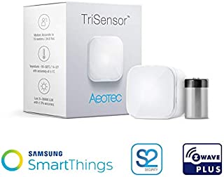 Aeotec TriSensor, Z-Wave Plus S2 Motion, Temperature, Light Sensor, 3-in 1 Home Automation Security System, Battery Powered