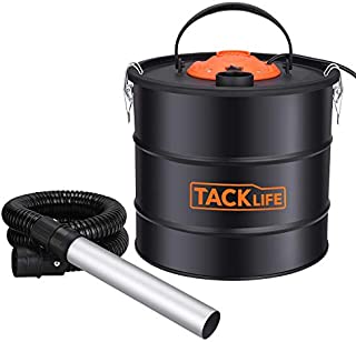 TACKLIFE Ash Vacuum Cleaner, 800W 5-Gallon Powerful Ash Vac, Double Stage Filtration System, Suction, 140W Blowing Function, Ideal for Fireplace, Log Burners, Pellet Stoves, Grills - PVC03A