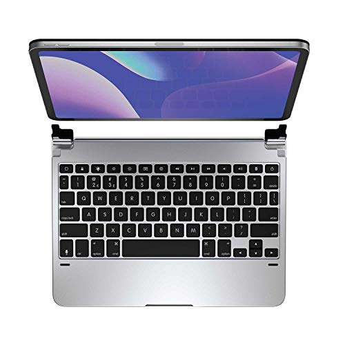 Brydge 11.0 Pro Wireless Keyboard | Compatible with iPad Pro 11-inch (2018) | Backlit Keys | Long Battery Life | (Silver)