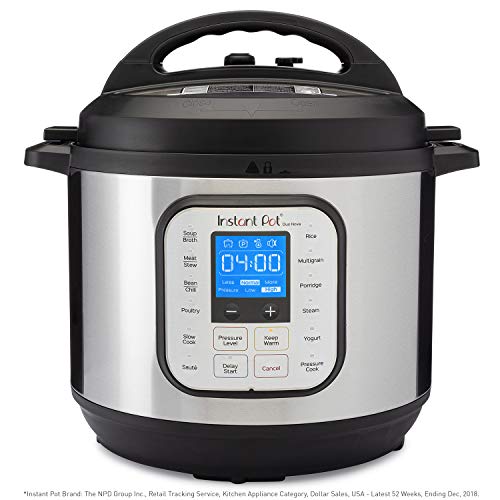 Instant Pot Duo Nova 7-in-1 Electric Pressure Cooker, Slow Cooker, Rice Cooker, Steamer, Saute, Yogurt Maker, and Warmer, 8 Quart, Easy-Seal Lid, 14 One-Touch Programs