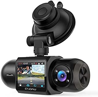 Uber Dual 1080P FHD Built-in GPS Wi-Fi Dash Cam, Front and Inside Car Camera Recorder with Infrared Night Vision, Sony Sensor, Supercapacitor, 4 IR LEDsG-Sensor, Parking Mode, Loop Recording (D30)