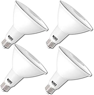 Sunco Lighting 4 Pack PAR38 LED Bulb 13W=100W, 5000K Daylight, 1050 LM, Dimmable Flood Light, Indoor/Outdoor, Accent, Highlight - UL & Energy Star Listed