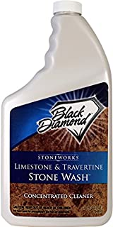 Black Diamond Stoneworks Limestone and Travertine Floor Cleaner: Natural Stone, Marble, Slate, Polished Concrete, honed or tumbled surfaces. Concentrated Ph. Neutral. (1-Quart)