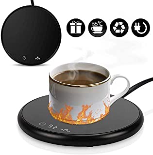 Smart Coffee Warmer, Mug Warmer, Cup Warmer Electric Cup Heater New Version Coffee Mug Warmer for Desk Home Auto Shut Off Mug Warmer with Timer 2 Temperatures Settings