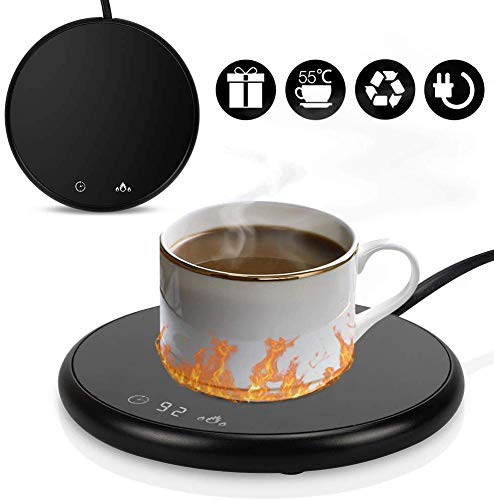 Smart Coffee Warmer, Mug Warmer, Cup Warmer Electric Cup Heater New Version Coffee Mug Warmer for Desk Home Auto Shut Off Mug Warmer with Timer 2 Temperatures Settings