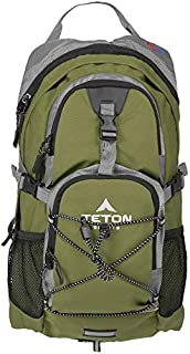 TETON Sports Oasis 1100 Hydration Pack; Free 2-Liter Hydration Bladder; For Backpacking, Hiking, Running, Cycling, and Climbing; Green, 18.5-Inch x 10-Inch x 7-Inch (1001)