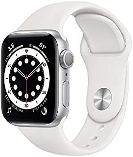 New Apple Watch Series 6 (GPS, 40mm) - Silver Aluminum Case with White Sport Band