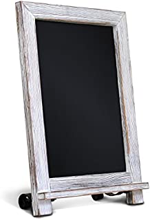 Rustic Whitewash Tabletop Chalkboard Sign / Hanging Magnetic Wall Chalkboard / Small Countertop Chalkboard Easel / Kitchen Countertop Memo Board / 9.5 x 14 . Weddings, Birthdays, Baby Announcements