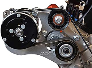 ICT Billet LS Corvette SUV A/C Air Conditioner Compressor Bracket Kit for Sanden 508 LSX AC LS1 LM7 LR4 LQ4 L59 LQ9 LM4 L33 L92 L76 LY2 LY5 LY6 LC9 LH8 LMG L98 L99 L96 LC8 551494X-1