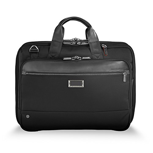 Briggs & Riley @ Work-Brief Briefcase, Black, Medium Expandable