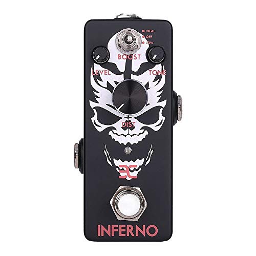 EX-Inferno Metal Distortion Pedal Mini Format for Shrill Metal Leads Deep Punchy Distortion or Total Metal Chunk