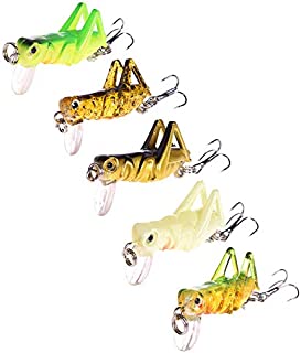 NUOMI 5-Piece Mini Fishing Lures Crankbait Bass Fishing Hard Baits Hooks