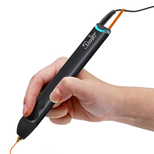 3Doodler Create+ 3D Printing Pen for Teens, Adults & Creators! - Onyx Black (2020 Model) - with Free Refill Filaments + Stencil Book + Getting Started Guide