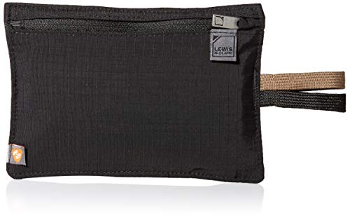 Lewis N. Clark RFID Blocking Money Belt Travel Pouch + Credit Card, ID, Passport Holder for Women & Men, Black, One Size