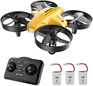 Mini Drone for Kids and Beginners: Remote Control Quadcopter Drone, Helicopter Plane with Altitude Hold Function, 3D Flips, Headless Mode, 3 Batteries, Great Gift Toy for Boys & Girls