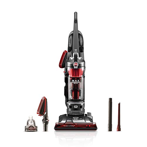 Hoover WindTunnel 3 Max Performance Upright Vacuum Cleaner, HEPA Media Filtration and Powerful Suction for Pet Hair, UH72625, Red