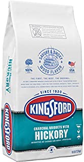 Kingsford Original Charcoal Briquettes with Hickory, BBQ Charcoal for Grilling - 16 Pounds