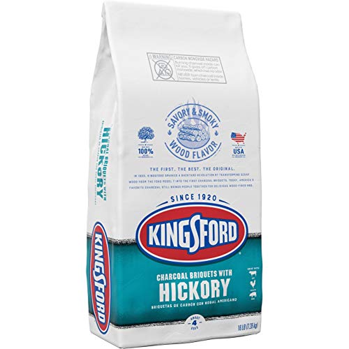 Kingsford Original Charcoal Briquettes with Hickory, BBQ Charcoal for Grilling - 16 Pounds