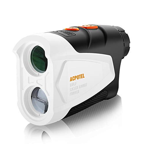 ACPOTEL Golf Rangefinder, 650 Yards Golf Rangefinder with Slope, Laser Rangefinder with 4 Modes (Slope Adjust/Flag Lock/Speed/Distance), 6X Magnification Golf Laser Rangefinder, Accurate/Easy to Use