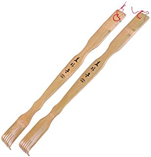 Rely2016 Pack of 2 Extra Long Bamboo Back Scratchers 17Inch Backscratcher, Great Parents Gift