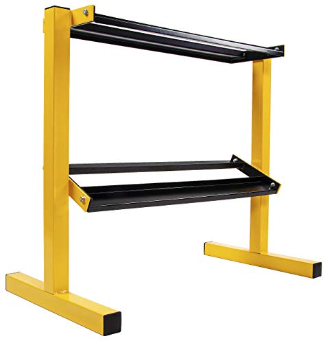 BalanceFrom 2-Tier Easy-Grab Dumbbell Rack