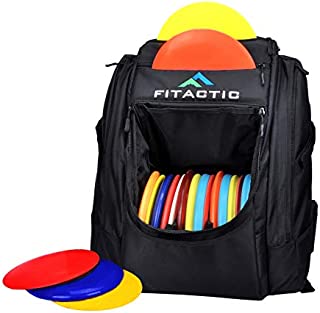 FITactic Luxury Frisbee Disc Golf Bag Backpack (Capacity: 25-30 Discs, Black)