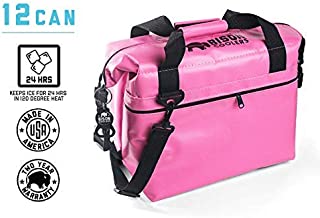 BISON COOLERS Soft Sided Insulated 12 Can Cooler Bag | Leak Proof Ice Chest for Beverages or Food | Includes 2 Year Warranty | Made in The USA