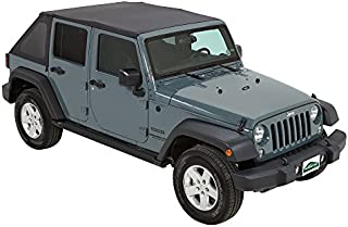 Pavement Ends by Bestop 56843-35 Black Diamond Frameless Sprint Top for 2010-2017 Jeep Wrangler Unlimited