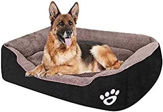 PUPPBUDD Dog Bed with Machine Washable Comfortable and Safety for Medium and Large Dogs Or Multiple Small Pets at The Same time Brand Name (XXL, Black)