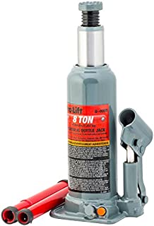 Pro-Lift B-008D Grey Hydraulic Bottle Jack - 8 Ton Capacity