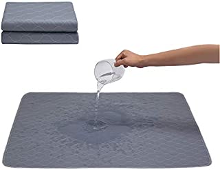 JdPet Washable Dog Pee Pads+Free Grooming Gloves - Reusable Whelping Pads,Waterproof Dog Mat Non-Slip Puppy Potty Training Pads for Dogs, Cats, Bunny