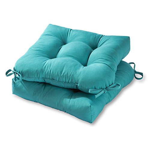 Greendale Home Fashions 20-inch Outdoor Chair Cushion (set of 2), Teal