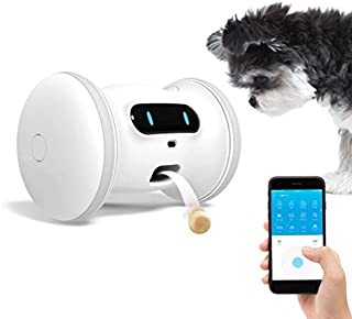 VARRAM Pet Fitness Robot: Interactive Treat Dispenser and Companion Robot for Dogs & Cats, Schedule Automatic Play, Activity Monitoring, Treat Tossing, Manual Play via App