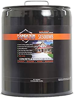 5-Gal. SX5000 WB DOT Approved Water Based Silane Siloxane Penetrating Concrete Sealer, Brick Sealer, and Paver Sealer