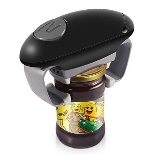 Electric Jar Opener, Kitchen Gadget Strong Tough Automatic Jar Opener For New Sealed Jars,the Hands Free Jar Opener with Less Effort to Open