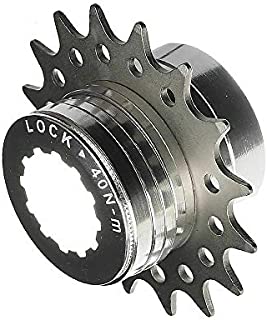 CyclingDeal Conversion Kit Fixie Bike Single Speed Compatible with Shimano Sram Cassette Freewheel Hub Adaptor - for Mountain and Road Bike Gear Cog Spacers 12 Teeth