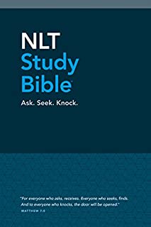 NLT Study Bible (Red Letter, Hardcover Cloth, Blue)