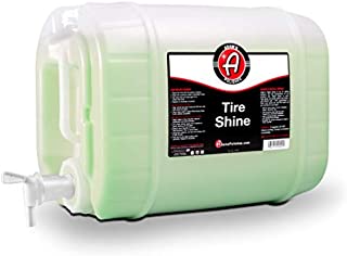 Adam's Tire Shine 5 Gal - Spray Tire Dressing W/ SiO2 For Non Greasy Car Detailing | Use W/Tire Applicator After Tire Cleaner & Wheel Cleaner | Tire Ceramic Coating Car Wax Like Tire Protection