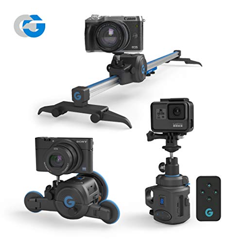 GripGear Movie Maker, The Directors Set - Electronic Camera Slider & Micro Dolly & 360° Panoramic Time Lapse System.