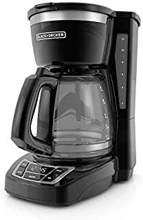 BLACK+DECKER 12-Cup Programmable Coffeemaker, Black, CM1160B