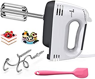 Hand Mixer Electric,7-Speed Portable Kitchen Electric Hand Mixer with 2 Beaters Sticks,2 Dough Sticks and 1 Scraper Accessories for Easy Whipping Dough,Cream,Cake,One Button Eject Design