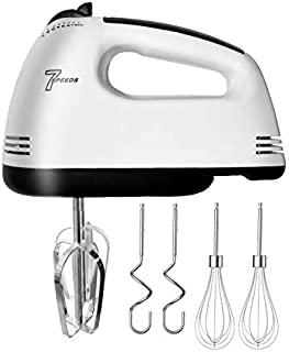 Hand Mixer Electric 2021 Upgrade 7 Speed Mixer Electric Handheld, Kitchen Hand Held Mixer Immersion Blender for Food Whipping,Lightweight Electric Hand Mixer Stainless Steel Egg Whisk Dough Sticks